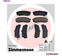 BRAKE PAD SET DISC BRAKE 21947.155.1 FOR TOYOTA 1KZ-T/TE 3.0L 4cyl LAND CRUISER