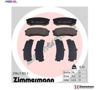 BRAKE PAD SET DISC BRAKE 21947.155.1 FOR TOYOTA 1KZ-T/TE 3.0L 4cyl LAND CRUISER