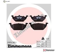 ZIMMERMANN 21974.195.1 Brake pad set