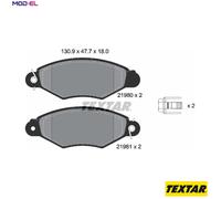 Textar Brake Pad Set 2198004 - Front Disc, for Citroen/Peugeot/Fiat