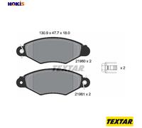Textar Brake Pad Set 2198004 - Front Disc, for Citroen/Peugeot/Fiat