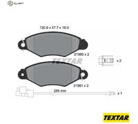 TEXTAR 2198009 Brake pad set