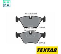 BRAKE PAD SET DISC BRAKE 2199003 FOR BMW 5E39 M52B25 M54B25 2.5L M54B22 2.2L