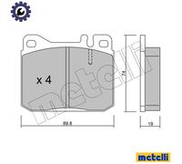 22-0011-2 BRAKE PAD SET, DISC BRAKE FITS VW LT28-50 VAN 2.0