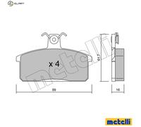 BRAKE PAD SET DISC BRAKE 22-0026-0 FOR SUZUKI SAMURAI/Open/Off-Road/Vehicle 1.9L
