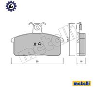 BRAKE PAD SET DISC BRAKE 22-0026-0 FOR SUZUKI SAMURAI/Open/Off-Road/Vehicle 1.9L