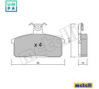 BRAKE PAD SET DISC BRAKE 22-0026-0 FOR SUZUKI SAMURAI/Open/Off-Road/Vehicle 1.9L