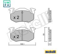 Brake pads 22-0038-0 METELLI for RENAULT CITROËN PEUGEOT