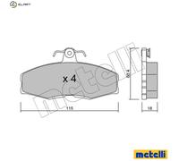 BRAKE PAD SET DISC BRAKE 22-0039-0 FOR SKODA FORMAN/Forman FAVORIT/Pickup 1.9L