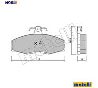 BRAKE PAD SET DISC BRAKE 22-0039-0 FOR SKODA FORMAN/Forman FAVORIT/Pickup 1.9L