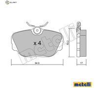 BRAKE PAD SET DISC BRAKE 22-0042-0 FOR BMW 3/Convertible/E0 Z1/Roadster M10B18
