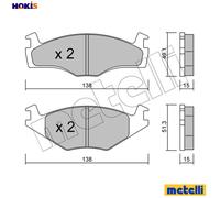 BRAKE PAD SET DISC BRAKE 22-0045-0 FOR VW SANTANA GOLF/II/Van/Mk/Cabriolet/