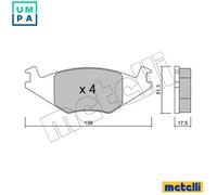 BRAKE PAD SET DISC BRAKE 22-0047-0 FOR VW GOLF/II/Van/Mk JETTA POLO/Hatchback