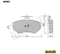 BRAKE PAD SET DISC BRAKE 22-0050-2 FOR VW PANEL/II/Box/Body/MPV VAN/CADDY 2.0L