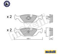 BRAKE PAD SET DISC BRAKE 22-0070-0 FOR SAAB 900//Hatchback/Convertible/Combi