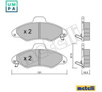 BRAKE PAD SET DISC BRAKE 22-0071-1 FOR FORD ESCORT/CLASSIC/Turnier/VI/NOMADE