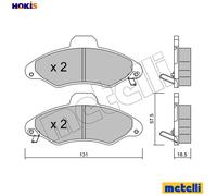 Brake pads 22-0071-1 METELLI for FORD ESCORT Mk VII ESCORT Mk VII Saloon