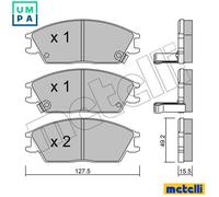 BRAKE PAD SET DISC BRAKE 22-0081-1 FOR HYUNDAI ACCENT/II/GYRO EXCEL GETZ/PRIME