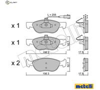 BRAKE PAD SET DISC BRAKE 22-0082-0 FOR FIAT LANCIA DELTA/II/Mk DEDRA/SW 1.7L