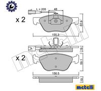 BRAKE PAD SET DISC BRAKE 22-0083-0 FOR ALFA ROMEO FIAT LANCIA DELTA/II/Mk 2.0L