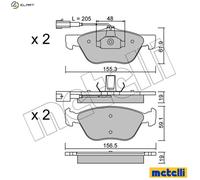 Brake pads 22-0083-0 METELLI for ALFA ROMEO LANCIA FIAT