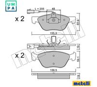 Brake pads 22-0083-0 METELLI for ALFA ROMEO LANCIA FIAT