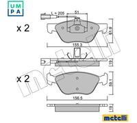 BRAKE PAD SET DISC BRAKE 22-0083-1 FOR ALFA ROMEO LANCIA AR36301/34103 2.0L 166