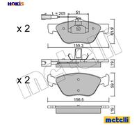 BRAKE PAD SET DISC BRAKE 22-0083-1 FOR ALFA ROMEO LANCIA AR36301/34103 2.0L 166