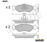 BRAKE PAD SET DISC BRAKE 22-0088-0 FOR MAZDA FORD FIESTA/IV/Mk/Van KA COURIER
