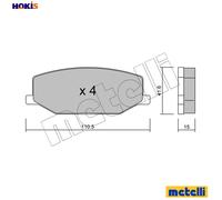 BRAKE PAD SET DISC BRAKE 22-0097-0 FOR SUZUKI KATANA SAMURAI SIERRA/JIMNY 1.3L