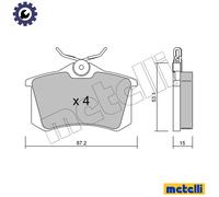 BRAKE PAD SET DISC BRAKE 22-0100-0 FOR VW GOLF/III/Van/Mk FLIGHT/CLASSIC POLO