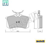 BRAKE PAD SET DISC BRAKE 22-0100-0 FOR VW GOLF/III/Van/Mk FLIGHT/CLASSIC POLO