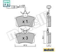 Brake pads 22-0100-3 METELLI for VW FORD SEAT