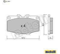 BRAKE PAD SET DISC BRAKE 22-0109-0 FOR TOYOTA BANDEIRANTE/SUV/Pickup 4/RUNNER