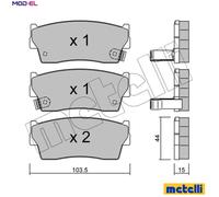 BRAKE PAD SET DISC BRAKE 22-0116-0 FOR GEO TRACKER/Station/Wagon/Cabrio/SUV 1.6L