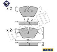 New Brake Pad Set, disc brake for BMW:3,5,7,E36,E34 34111153910 34111157569
