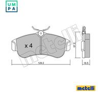 New Brake Pad Set, disc brake for NISSAN:PRIMERA,PRIMERA Break 41060-2F025