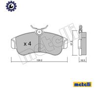 New Brake Pad Set, disc brake for NISSAN:PRIMERA,PRIMERA Break 41060-2F025