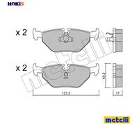 BRAKE PAD SET DISC BRAKE 22-0125-0 FOR BMW 3/Convertible/E0/Z/E6/Roadster/E4/7