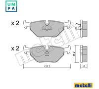 BRAKE PAD SET DISC BRAKE 22-0125-0 FOR BMW 3/Convertible/E0/Z/E6/Roadster/E4/7