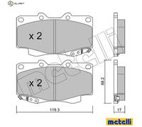 metelligroup 22-0129-1 - Made in Italy - Brake Pads