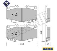 metelligroup 22-0129-1 - Made in Italy - Brake Pads