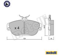 BRAKE PAD SET DISC BRAKE 22-0132-0 FOR VOLVO 760/Kombi/Break/Rural 960 740 2.0L