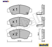 metelligroup 22-0138-0 Brake Pads, Made in Italy