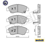 metelligroup 22-0138-0 Brake Pads, Made in Italy