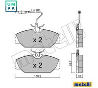 BRAKE PAD SET DISC BRAKE 22-0142-0 FOR RENAULT LAGUNA/Grandtour/Nevada SPORT
