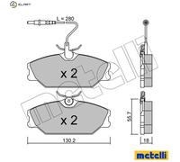 BRAKE PAD SET DISC BRAKE 22-0142-0 FOR RENAULT LAGUNA/Grandtour/Nevada SPORT