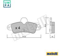 BRAKE PAD SET DISC BRAKE 22-0143-0 FOR FORD MONDEO//Turnier/Clipper/Rural 1.8L