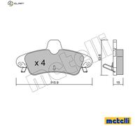 BRAKE PAD SET DISC BRAKE 22-0143-1 FOR FORD MONDEO/II/Mk/Turnier/Clipper 1.8L