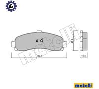 BRAKE PAD SET DISC BRAKE 22-0145-0 FOR NISSAN CGA3DE 1.3L CG10DE 1.0L 4cyl